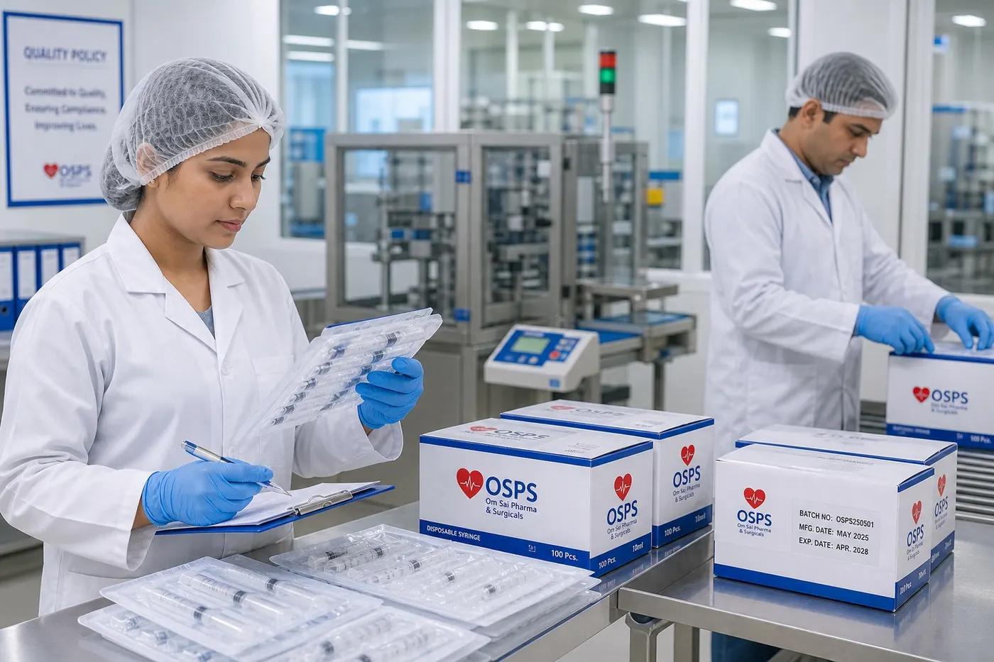 Quality-checked antibiotic and anti-infective pharmaceutical stock