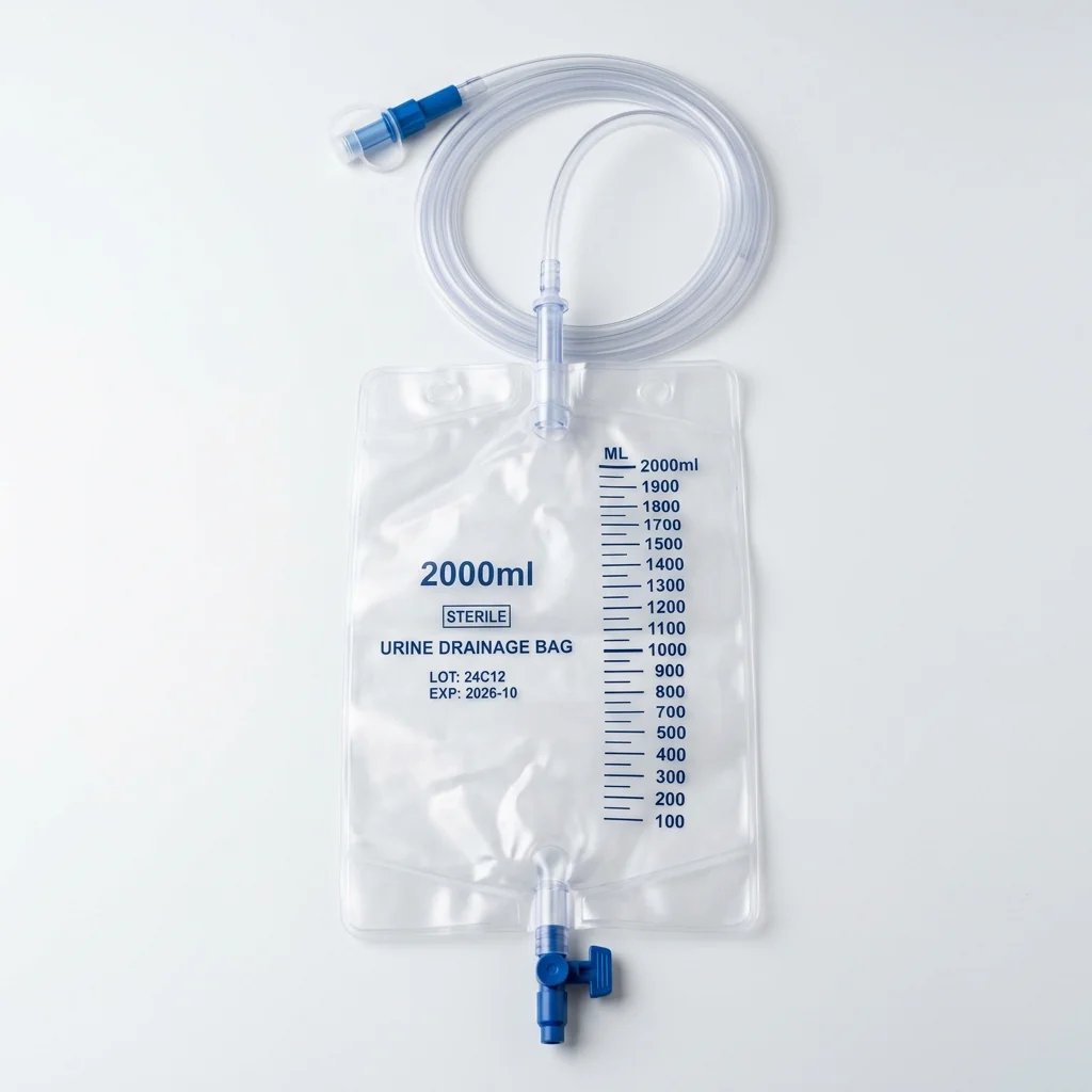 Sterile urine drainage collection bag
